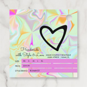 Iridescent Boutique Clothing Price Size B Hang Tag