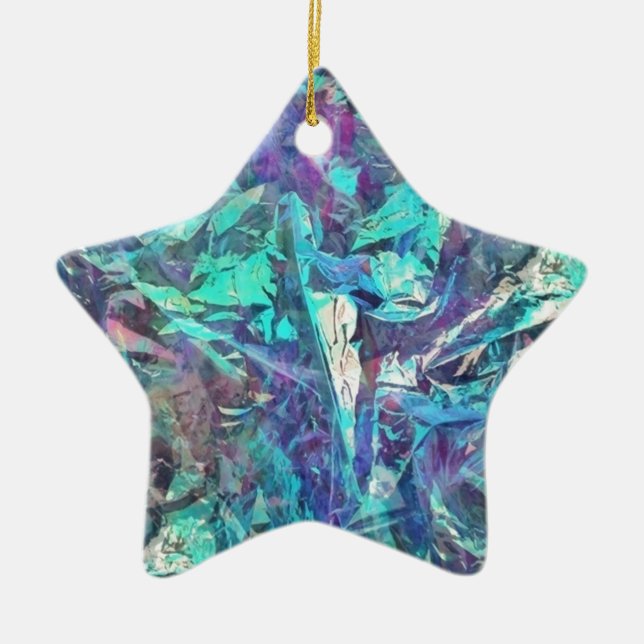 iridescent ceramic ornament (Front)