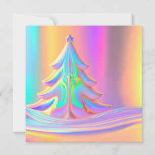 Iridescent Christmas Tree Card