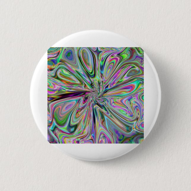 Iridescent Chrome 12 6 Cm Round Badge (Front)