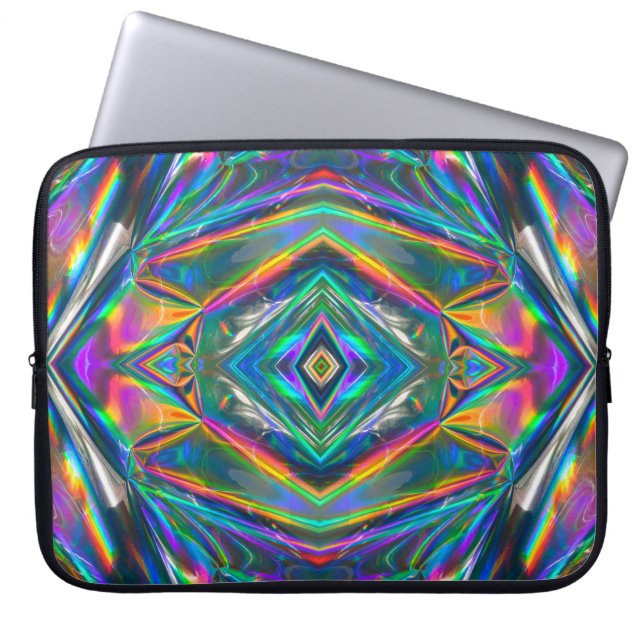 Iridescent Chrome Laptop Sleeve (Front)