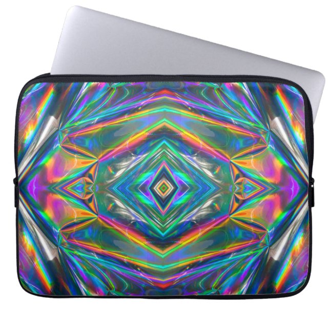 Iridescent Chrome Laptop Sleeve (Front)