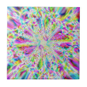Iridescent Chrome Nine Ceramic Tile
