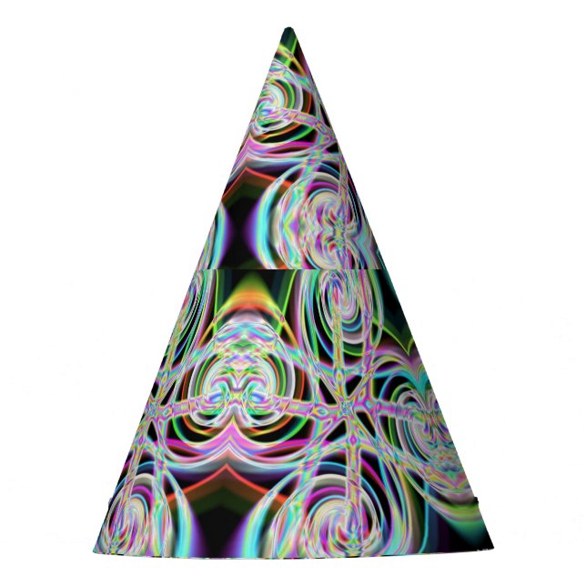 Iridescent Chrome Nine Party Hat (Front)