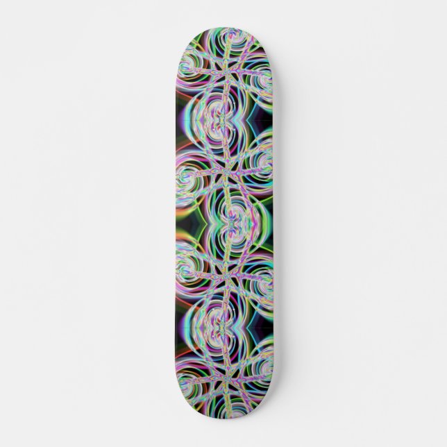 Iridescent chrome nine skateboard (Front)