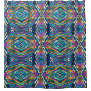 Iridescent Chrome Shower Curtain