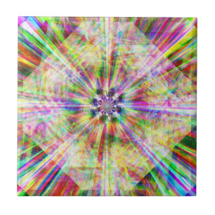 Iridescent Chrome Thirteen Ceramic Tile