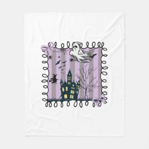 Iridescent Coquette Halloween Fleece Blanket