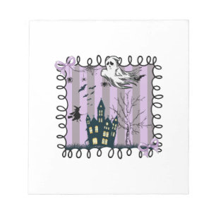 Iridescent Coquette Halloween Notepad
