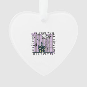 Iridescent Coquette Halloween Ornament