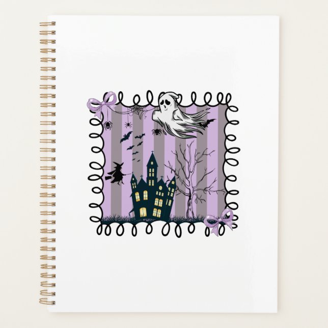 Iridescent Coquette Halloween Planner (Front)