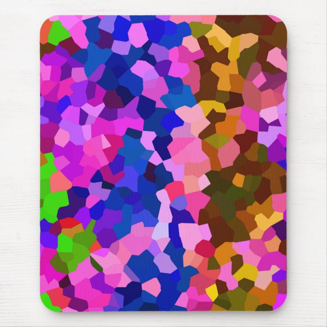 Iridescent Crystalline Abstract Pattern Mouse Pad (Front)