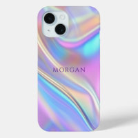 Iridescent Design, Classy Purple Text Name
