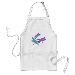 Iridescent Dive Bombing Dragonflies Standard Apron
