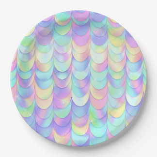 Iridescent Dragon Scale Paper Plate