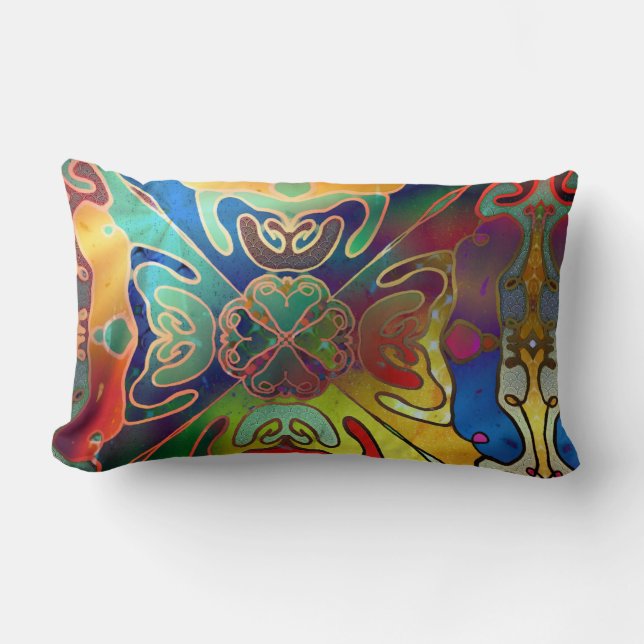Iridescent Dream Lumbar Cushion (Front)
