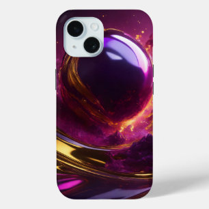 Iridescent Elegance Design iPhone 15 Case