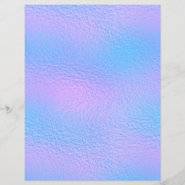 Iridescent Faux Foil Scrapbook Paper No. 1 (Front)
