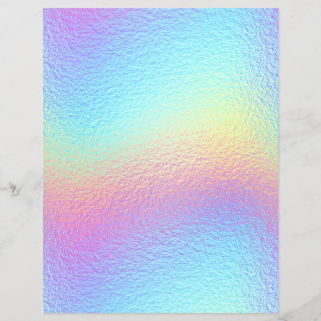 Iridescent Faux Foil Scrapbook Paper No. 11 (Front)