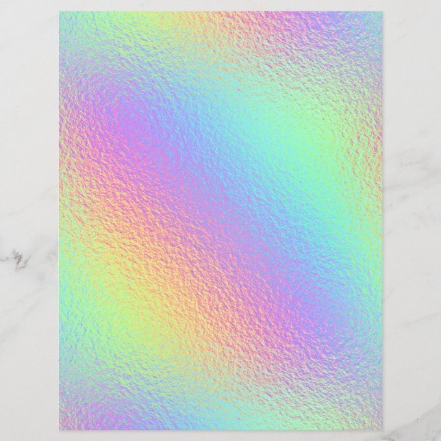 Iridescent Faux Foil Scrapbook Paper No. 13 (Front)