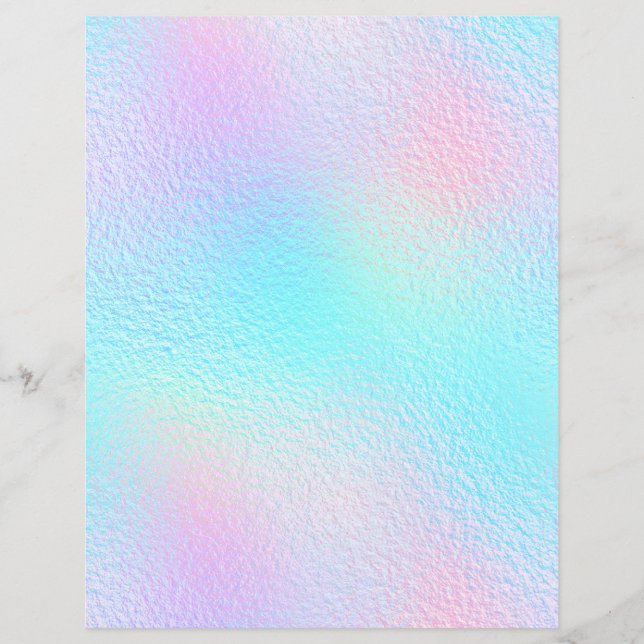 Iridescent Faux Foil Scrapbook Paper No. 2 (Front)