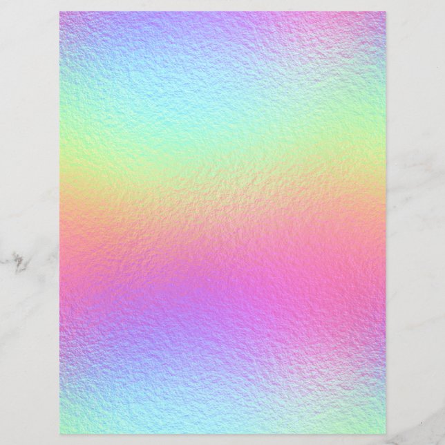 Iridescent Faux Foil Scrapbook Paper No. 29 (Front)