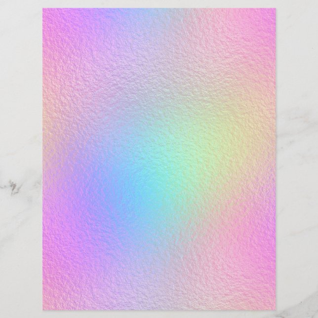 Iridescent Faux Foil Scrapbook Paper No. 30 (Front)