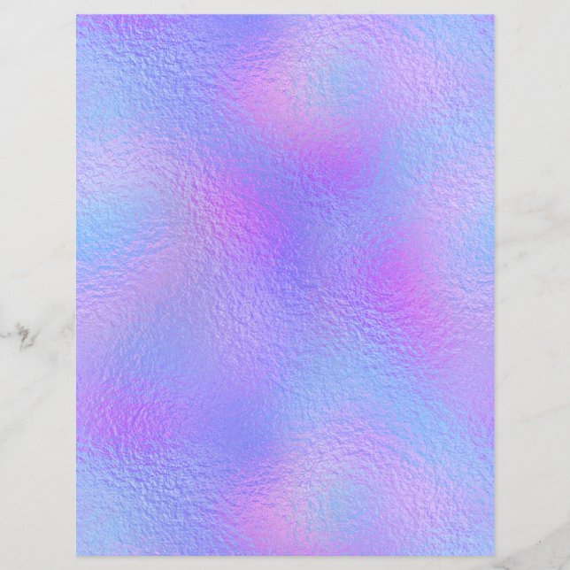 Iridescent Faux Foil Scrapbook Paper No. 36 (Front)
