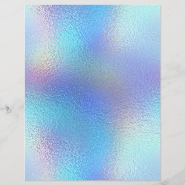 Iridescent Faux Foil Scrapbook Paper No. 37 (Front)
