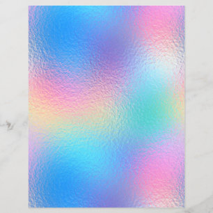 Iridescent Faux Foil Scrapbook Paper No. 38