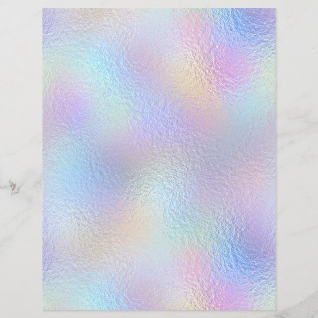 Iridescent Faux Foil Scrapbook Paper No. 47 (Front)