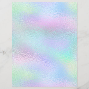 Iridescent Faux Foil Scrapbook Paper No. 49