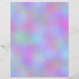 Iridescent Faux Foil Scrapbook Paper No. 58