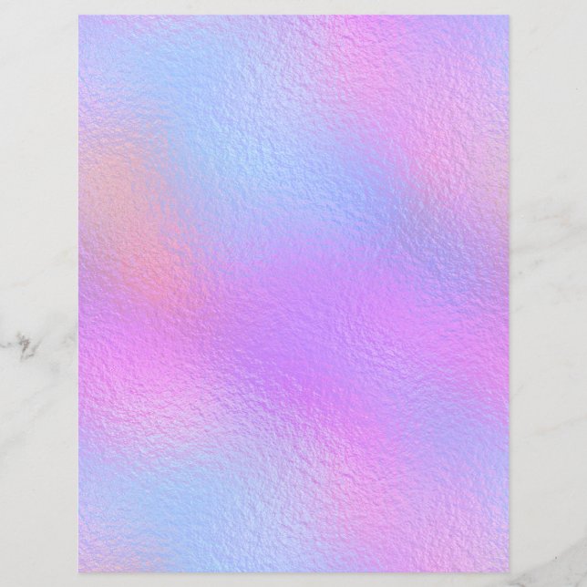 Iridescent Faux Foil Scrapbook Paper No. 63 (Front)