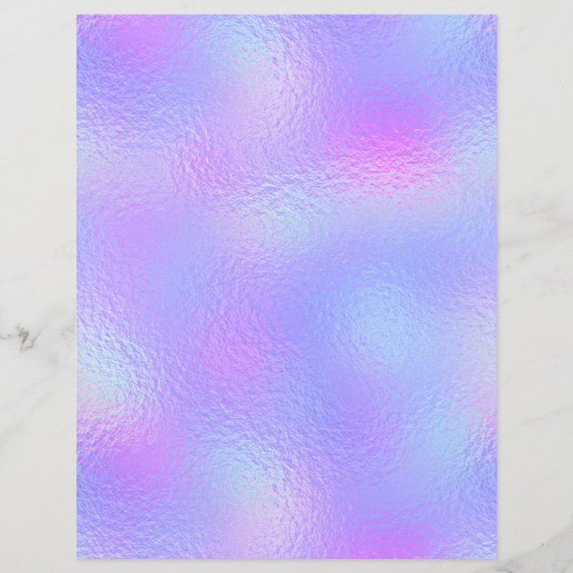 Iridescent Faux Foil Scrapbook Paper No. 71 (Front)
