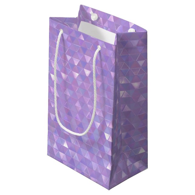 Iridescent Geometric Gift Bag (Front Angled)