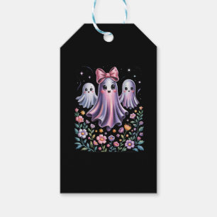 Iridescent Ghost Girly Halloween Gift Tags