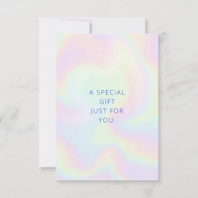 Iridescent Gift Certificate (Front)