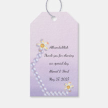 Iridescent Glass Floral Pearl Islamic Wedding