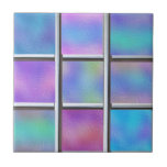 Iridescent Glass Metal Modern Ceramic Tile<br><div class="desc">This design may be personalised by choosing the customise option to add text or make other changes. If this product has the option to transfer the design to another item, please make sure to adjust the design to fit if needed. Contact me at colorflowcreations@gmail.com if you wish to have this...</div>
