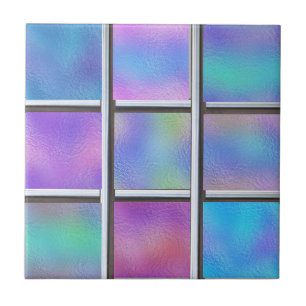 Iridescent Glass Metal Modern Ceramic Tile