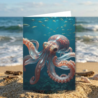 Iridescent Glass Octopus Art | Father's Birthday