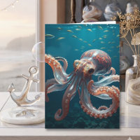 Iridescent Glass Octopus Art | Grandpa's Birthday