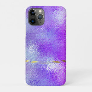 Iridescent glass shiny gold accent iPhone 11 pro case