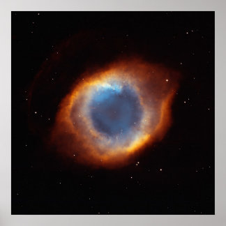 Iridescent Glory of Nearby Helix Nebula Poster