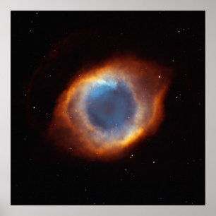 Iridescent Glory of Nearby Helix Nebula Poster