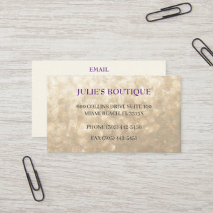 Iridescent Gold  Clothing Boutique Consignment  Business Card
