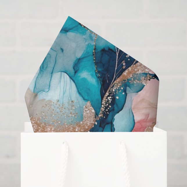 Iridescent Gold glitter Packaging Tissue Paper (Gift Bag)