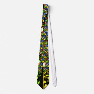 Iridescent Hearts Seamless Polka Dot Abstract Art  Tie