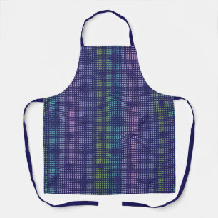Iridescent Holographic Dots Pattern Apron
